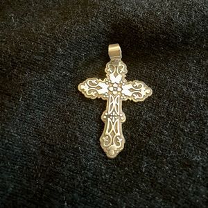Vintage Sterling Cross Pendant